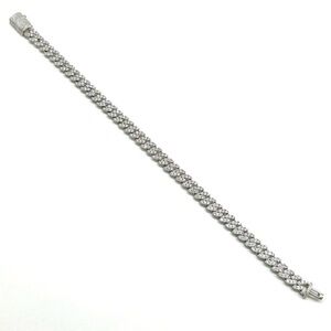 925 Silver, 3.5CTW Moissanite Slim Miami Cuban Bracelet